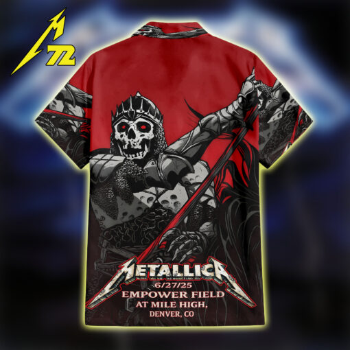 Metallica Hawaiian Shirt No Repeat Weekend in Denver Limp Bizkit + Pantera | M72 Summer Tour 2025-2