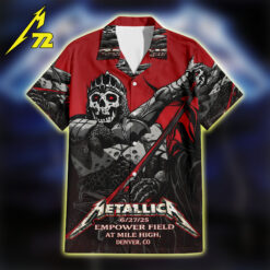 Metallica Hawaiian Shirt No Repeat Weekend in Denver Limp Bizkit + Pantera | M72 Summer Tour 2025-3