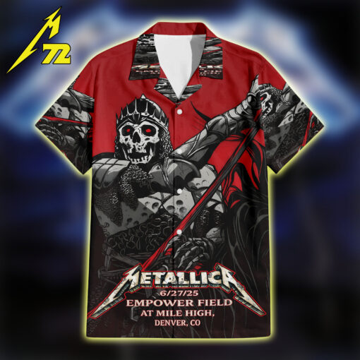 Metallica Hawaiian Shirt No Repeat Weekend in Denver Limp Bizkit + Pantera | M72 Summer Tour 2025-3