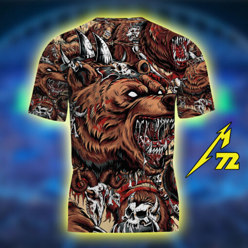 Metallica M72 3D Shirt – Denver June 29 2025 Featuring One Sanitarium Creeping Death – Empower Field Exclusive-2