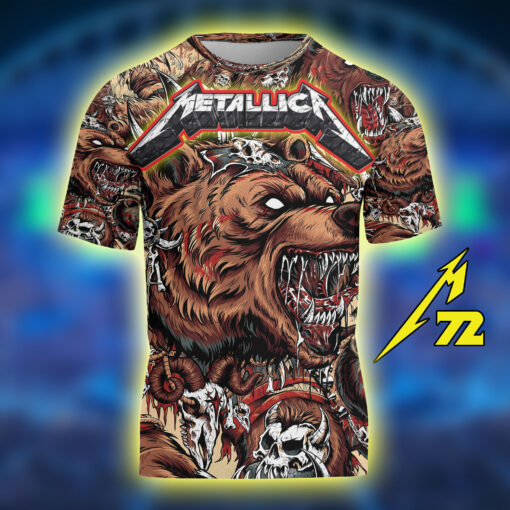Metallica M72 3D Shirt – Denver June 29 2025 Featuring One Sanitarium Creeping Death – Empower Field Exclusive-3