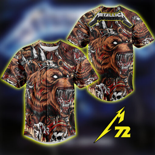 Metallica M72 Baseball Jersey Denver Tour Night 2 June 29 Featuring Pantera Suicidal Tendencies 3