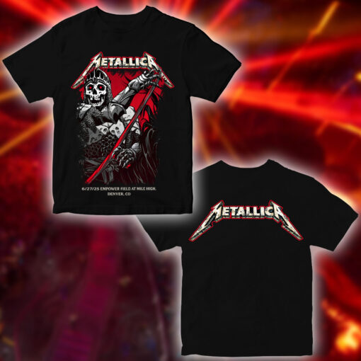 Metallica M72 World Tour Denver T-Shirt No Repeat Weekend June 27–29 2025 at Empower Field 5
