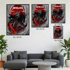 Metallica M72 Tour Denver Pop Up Shop Poster Artwork by Becky Cloonan 1