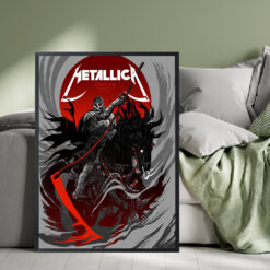 Metallica M72 Tour Denver Pop-Up Shop Poster – June 27 & 29, 2025 – Artwork by Becky Cloonan