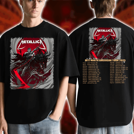 Metallica M72 World Tour Denver T Shirt No Repeat Weekend June 27–29 2025 at Empower Field 4