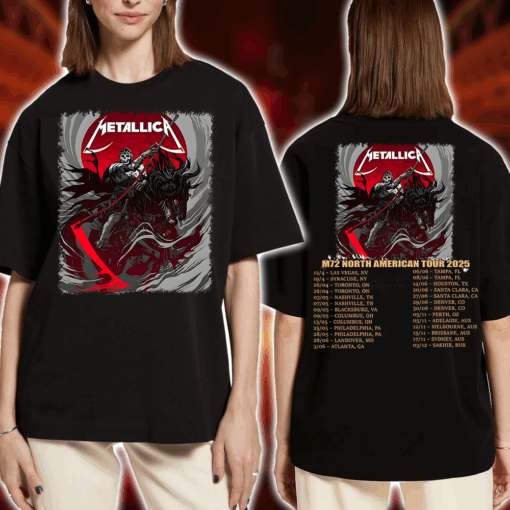 Metallica M72 World Tour Denver T Shirt No Repeat Weekend June 27–29 2025 at Empower Field 6
