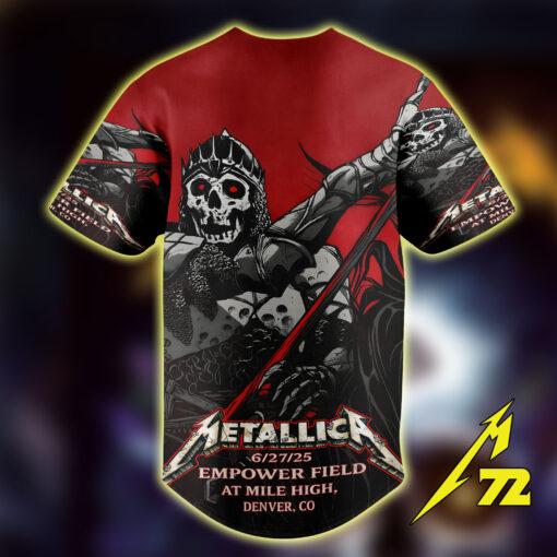 Metallica M72 World Tour Tampa Baseball Jersey 1