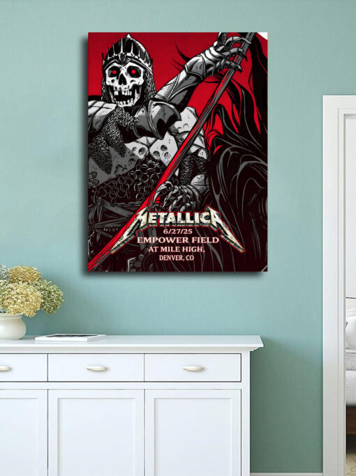 Metallica Pop Up Shop Poster Canvas 1