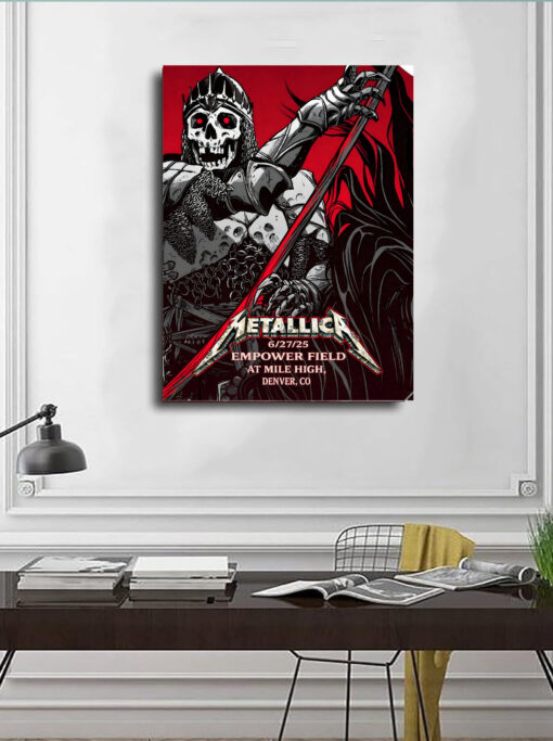 Metallica Pop Up Shop Poster Canvas 2