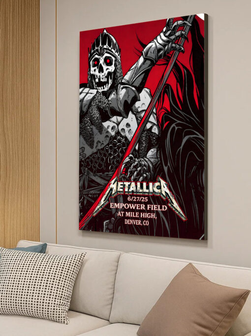 Metallica Pop Up Shop Poster Canvas 3