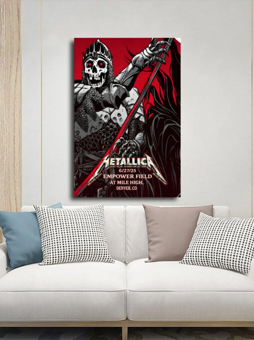 Metallica Pop Up Shop Poster Canvas 4