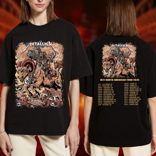 Metallica Ram Reaper T Shirt Limited Edition Tour Merch Denver Night 2 June 29 2025 2