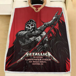 Official Metallica Denver June 27 2025 Tour Blanket Limited Edition Pop-Up Shop Exclusive 5