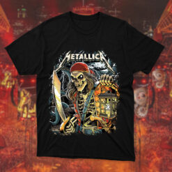 Official Metallica Tampa 2025 T-Shirt M72 Tour Merch at Raymond James Stadium Featuring Pirate Skeleton Art Limited Edition 3