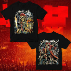 Official Metallica Tampa 2025 T-Shirt M72 Tour Merch at Raymond James Stadium Featuring Pirate Skeleton Art Limited Edition 4