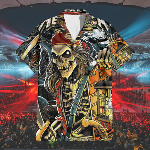 Metallica 2025 Tampa Hawaiian Shirt Tropical All Over Print M72 Tour Live at Raymond James Stadium 4