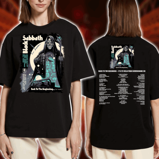 Black Sabbath Final Concert 2025 T Shirt Back to the Beginning Farewell Show July 5 at Villa Park Birmingham 1
