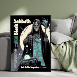 Black Sabbath Last UK Concert Poster – Villa Park 2025 – Reaper & Full Moon | Legendary Farewell Print