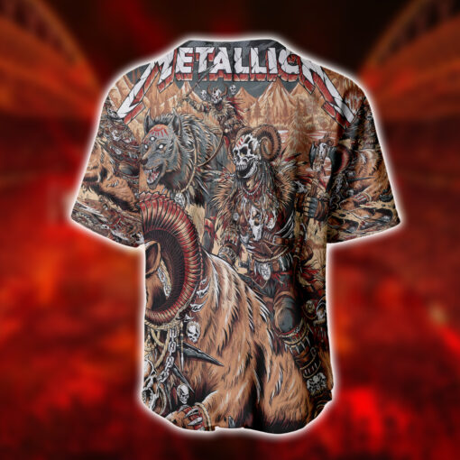 Metallica Baseball Jersey – M72 Tour Skull Edition – Denver June 29 2025 – Official Show Merch 2