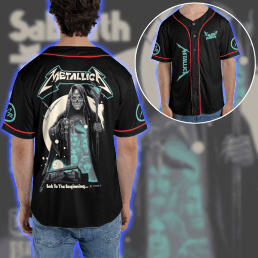 Metallica & Black Sabbath Back to the Beginning Baseball Jersey Ozzy’s Final Night Birmingham 5 July 2025 Villa Park 1