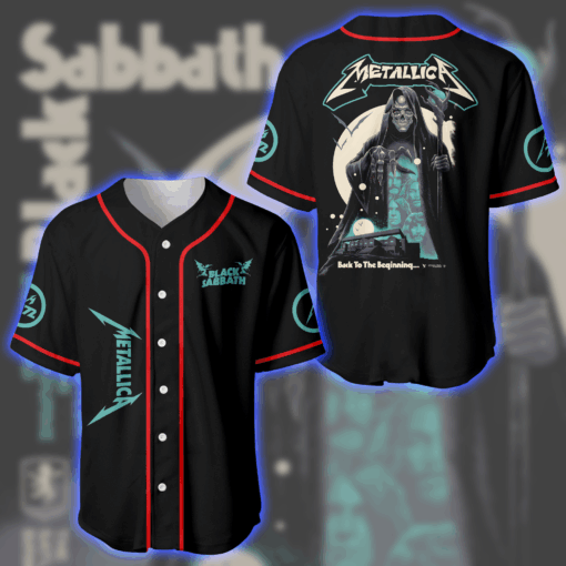 Metallica & Black Sabbath Back to the Beginning Baseball Jersey Ozzy’s Final Night Birmingham 5 July 2025 Villa Park 2