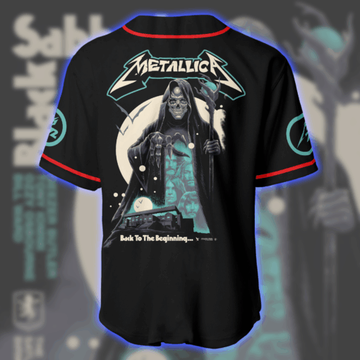 Metallica & Black Sabbath Back to the Beginning Baseball Jersey Ozzy’s Final Night Birmingham 5 July 2025 Villa Park 3