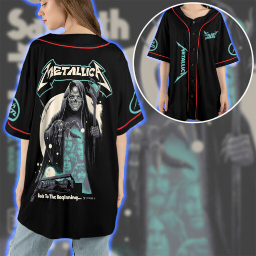 Metallica Black Sabbath Back to the Beginning Baseball Jersey Ozzys Final Night Birmingham 5 July 2025 Villa Park 4