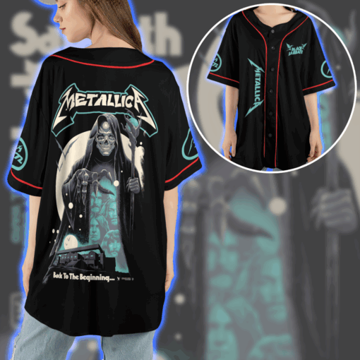 Metallica & Black Sabbath Back to the Beginning Baseball Jersey Ozzy’s Final Night Birmingham 5 July 2025 Villa Park 4