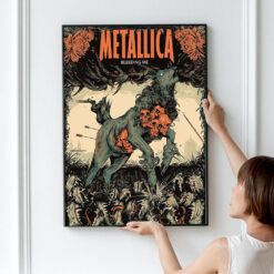 Metallica Bleeding Me Load Remastered 2025 Poster Canvas Wolf‑inspired Art