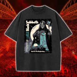 Metallica Concert Tour M72 World Tour July 5 2025 Birmingham England Villa Park Back To The Beginning Artwork Washed T Shirt 1