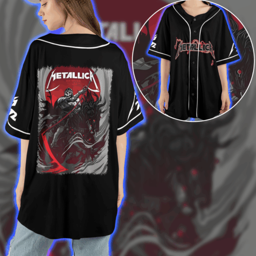 Metallica Denver Baseball Jersey Official M72 Tour June 27 29 3