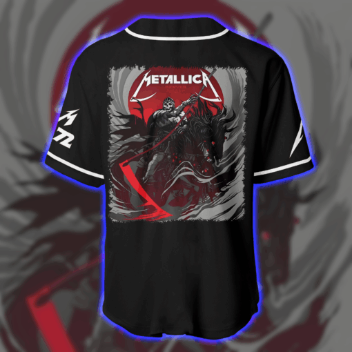 Metallica Denver Baseball Jersey Official M72 Tour June 27 29 5