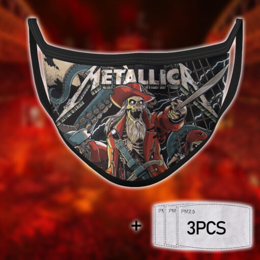 Metallica Face Mask – M72 Tour Tampa Florida June 6 2025 – Limited Skull Graphic Design