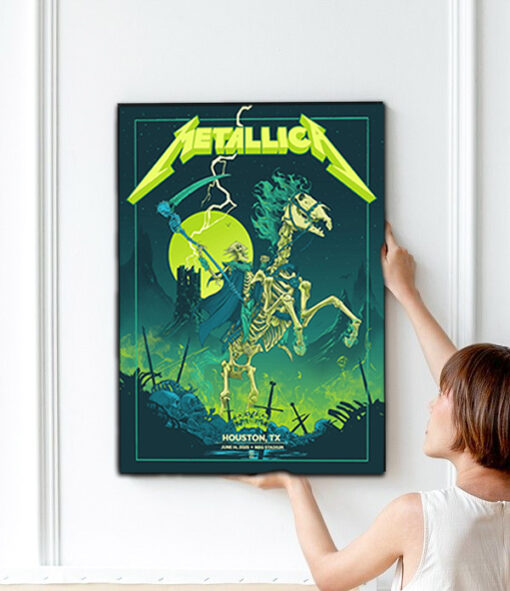 Metallica Grim Reaper Canvas – M72 World Tour Houston 2025 – Collector’s Edition