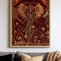 Metallica M72 2025 Atlanta Poster – June 3 Mercedes‑Benz Stadium Angel of Death Tour Art 1