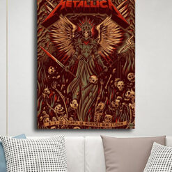 Metallica M72 2025 Atlanta Poster – June 3 Mercedes‑Benz Stadium Angel of Death Tour Art 2