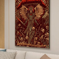 Metallica M72 2025 Atlanta Poster – June 3 Mercedes‑Benz Stadium Angel of Death Tour Art 3