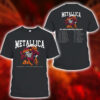 Metallica M72 2025 Skeleton Mascot HokieBird Two Sided T Shirt – Blacksburg Night 1 May 7 at Lane Stadium Featuring Pantera & Suicidal Tendencies – Concert Tour Merch