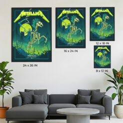 Metallica M72 Houston 2025 Poster June 14 2025 NRG Stadium Houston Texas Artwork by Vance Kelly 2