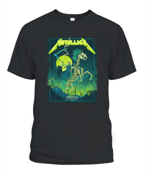 Metallica M72 Houston T Shirt – Grim Reaper Horseman Design – June 14 2025 at NRG Stadium 2