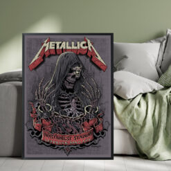 Metallica M72 Landover 2025 Poster – May 28, 2025 – Northwest Stadium, Maryland – Artwork by Cisco Rivera