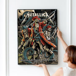 Metallica M72 Tampa Canvas Wall Art Pirate Skeleton Crew Design Tour Collector Edition June 2025