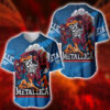 Metallica M72 Tour AOP Baseball Jersey Blacksburg May 7 2025 Lane Stadium Exclusive Merch 1 768x768