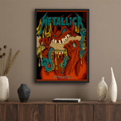 Metallica M72 Tour Philadelphia Night 2 Poster – Lincoln Financial Field, Pennsylvania – May 25 2025 – “Philly Cheesesteak Demon” Artwork by Squindo