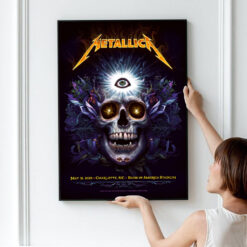 Metallica M72 Tour Poster Wall Art – Exclusive Concert Print – Charlotte 2025 Bank of America Stadium 1