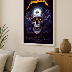 Metallica M72 Tour Poster Wall Art – Exclusive Concert Print – Charlotte 2025 Bank of America Stadium 3