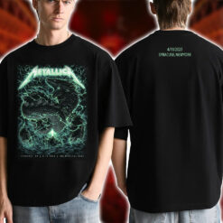 Metallica M72 Tour T Shirt – Pop‑Up Shop Exclusive – Thunder Sea Dragon Design – First Syracuse Show – April 19 2025 at JMA Wireless Dome