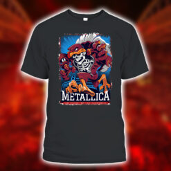 Metallica M72 Tour Unisex T Shirt – Hokie Reaper Design – Lane Stadium Blacksburg VA – May 7 2025 – Official Merch 1