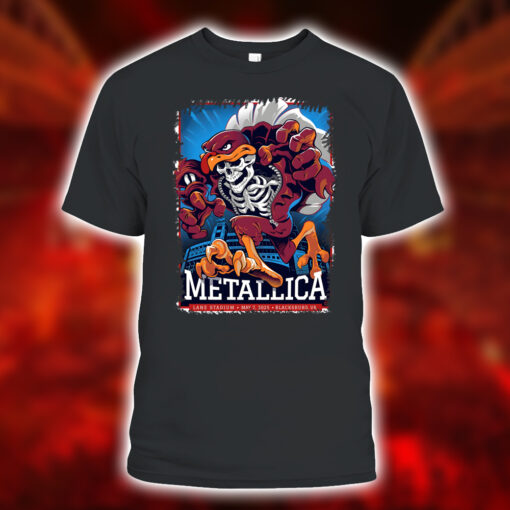 Metallica M72 Tour Unisex T Shirt – Hokie Reaper Design – Lane Stadium Blacksburg VA – May 7 2025 – Official Merch 1